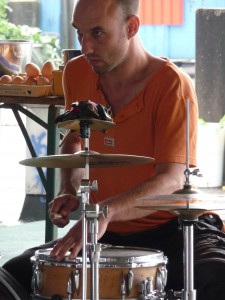 robbert on drums